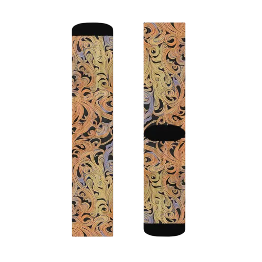 Molten Paisley on a Socks