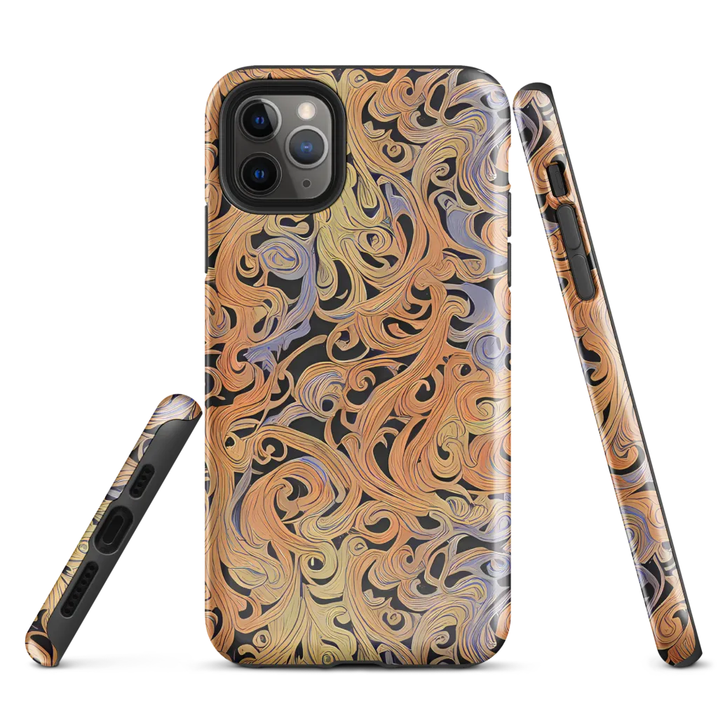 Molten Paisley on Tough Case for iPhone® — Front