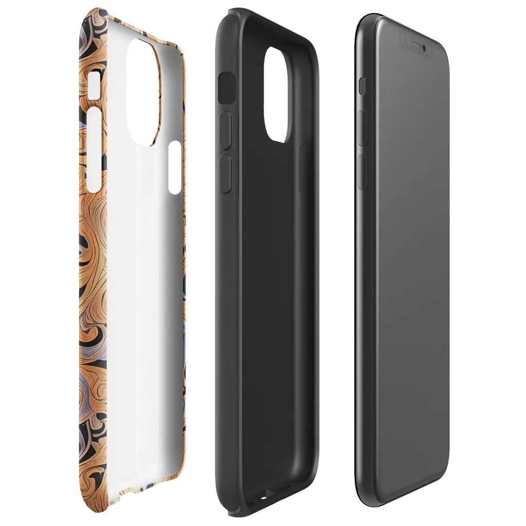 Molten Paisley on Tough Case for iPhone® — Right