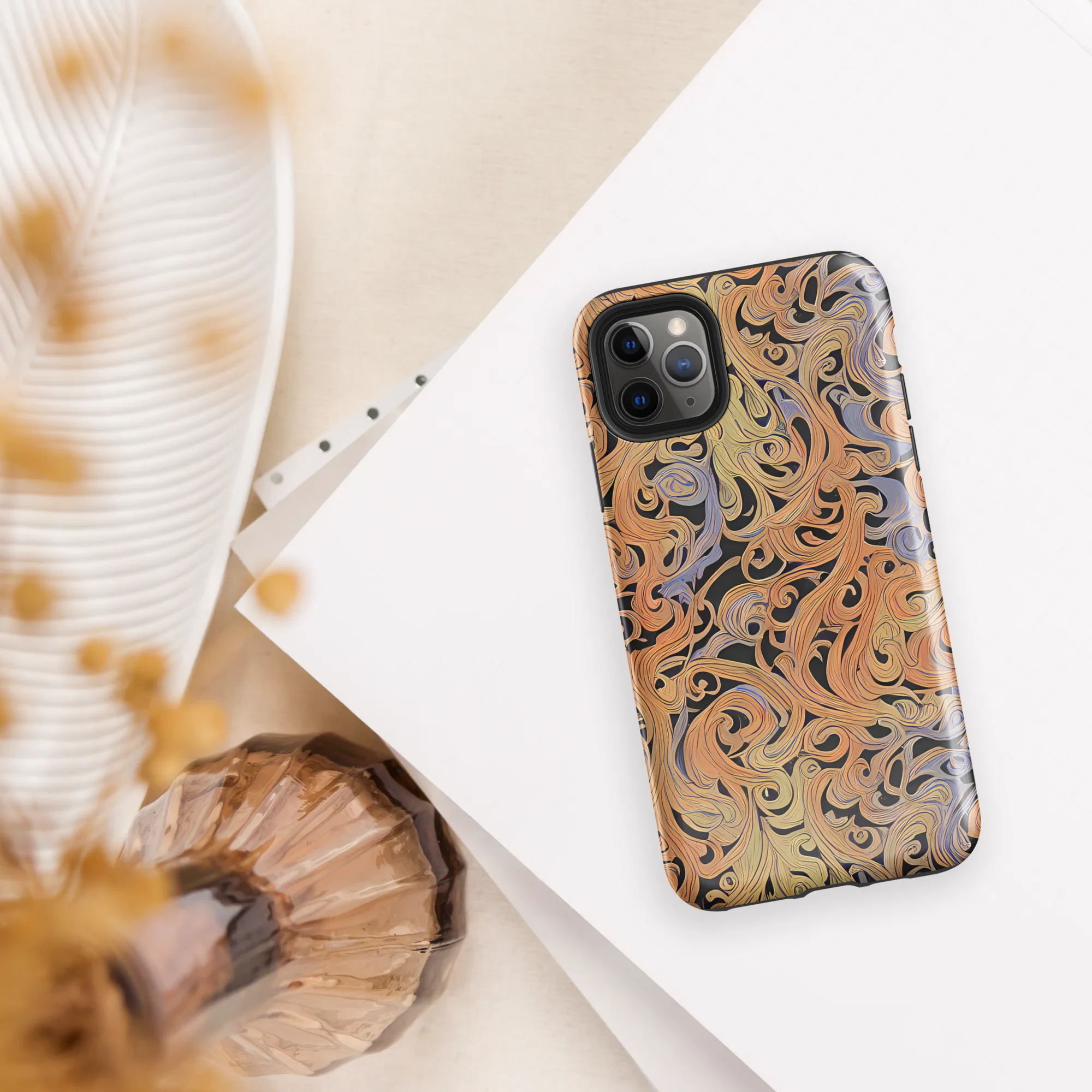 Molten Paisley on Tough Case for iPhone® — Front