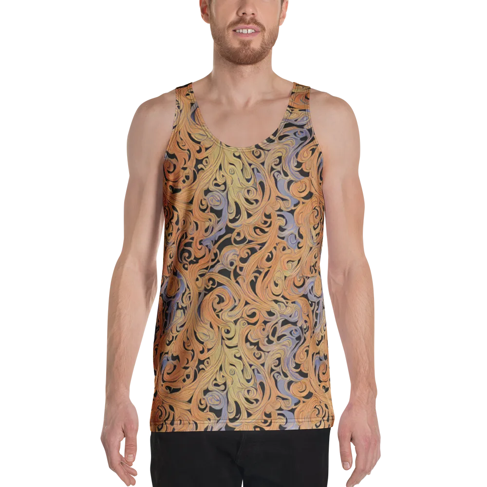 Molten Paisley on Men's Tank Top — Front