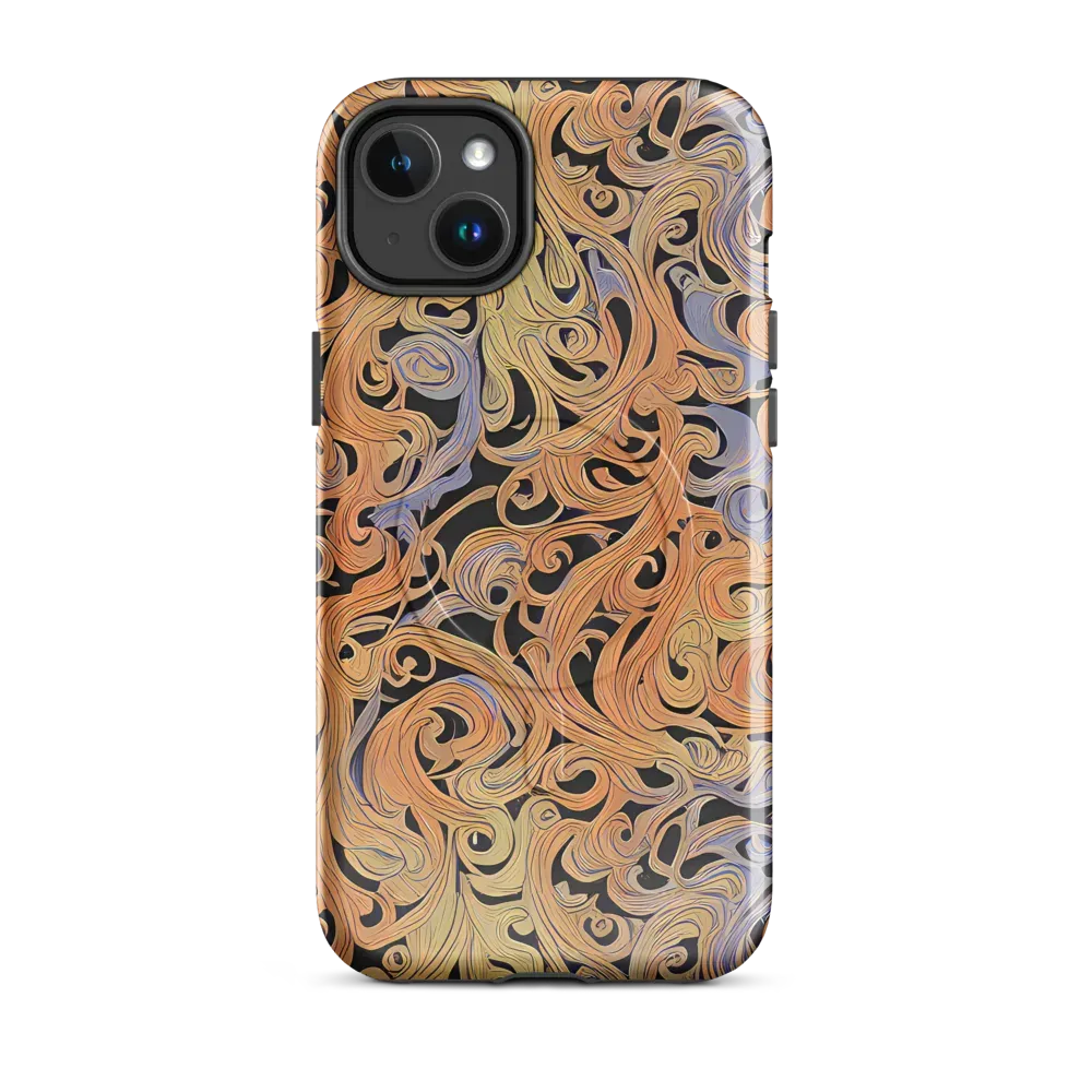 Molten Paisley on MagSafe Tough Case for iPhone® — Front