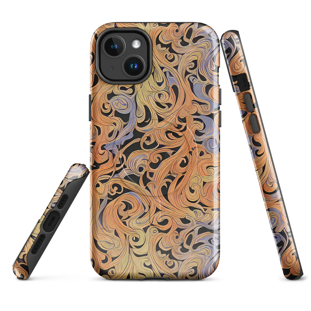 Molten Paisley on MagSafe Tough Case for iPhone® — Front