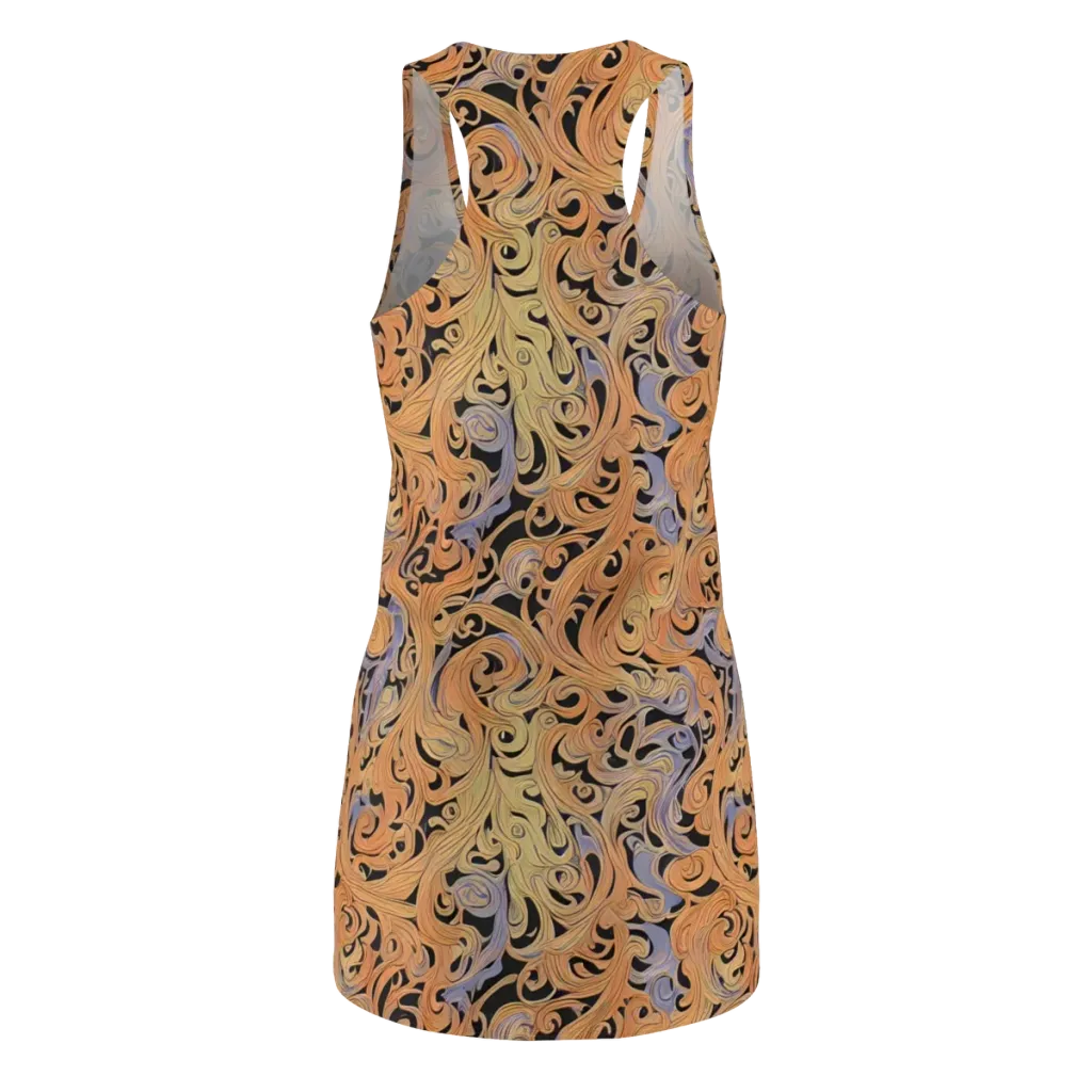Molten Paisley on Racerback Dress — Back
