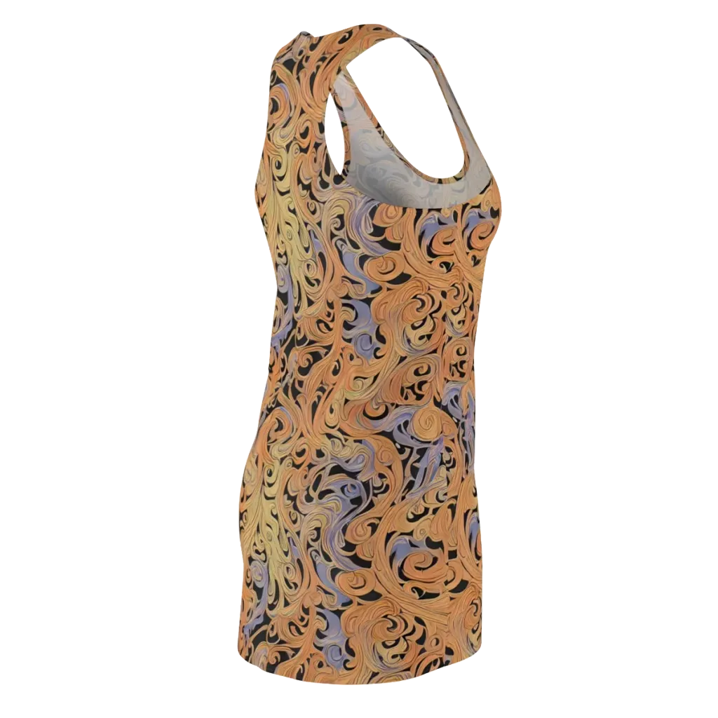 Molten Paisley on Racerback Dress — Back Side