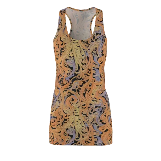 Molten Paisley on a Racerback Dress