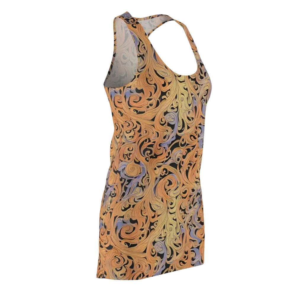 Molten Paisley on Racerback Dress — Front Side