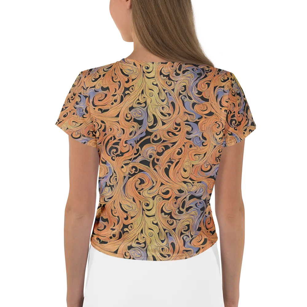 Molten Paisley on Crop Tee — Back