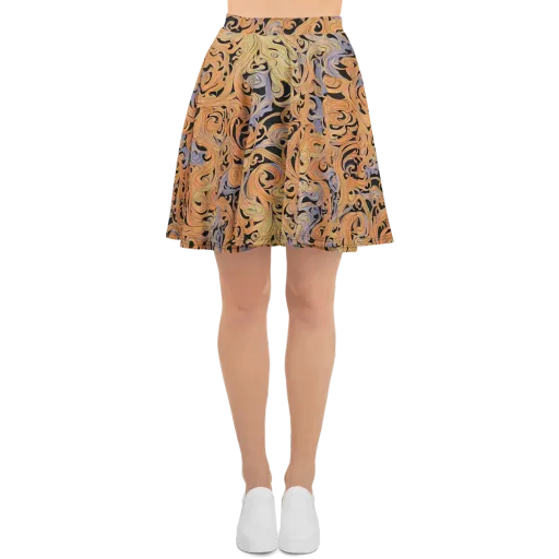 Molten Paisley on a Skater Skirt