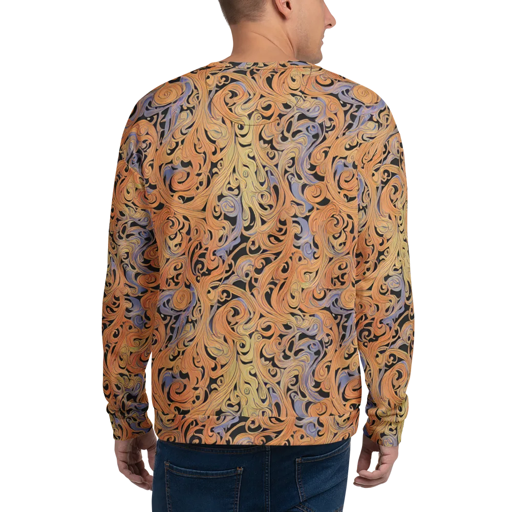 Molten Paisley on Sweatshirt — Back