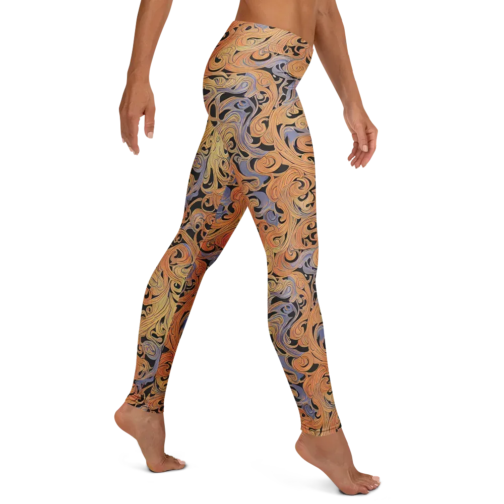 Molten Paisley on Leggings — Right