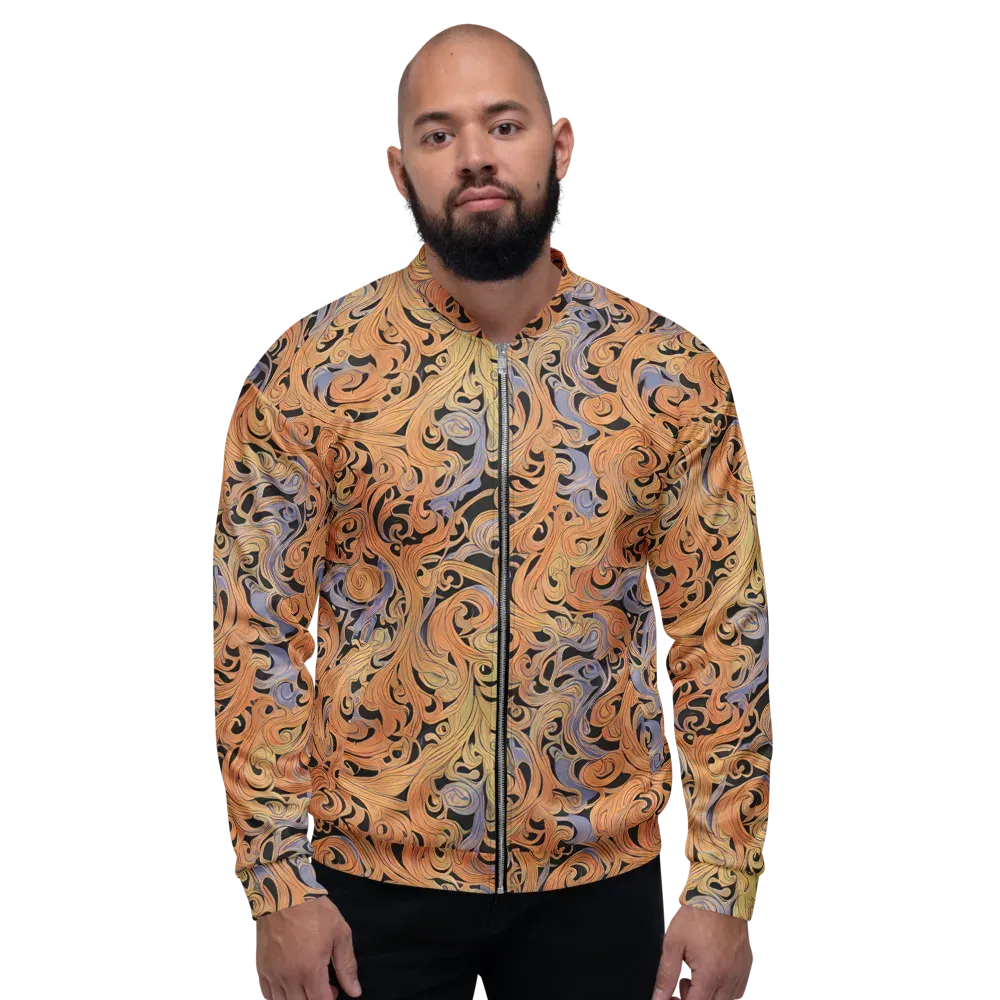Molten Paisley on Bomber Jacket — Front