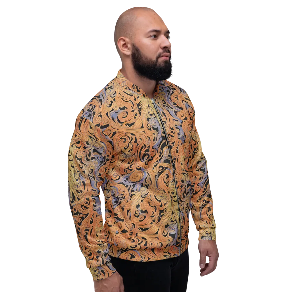 Molten Paisley on Bomber Jacket — Right