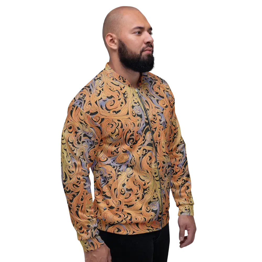 Molten Paisley on Bomber Jacket — Right