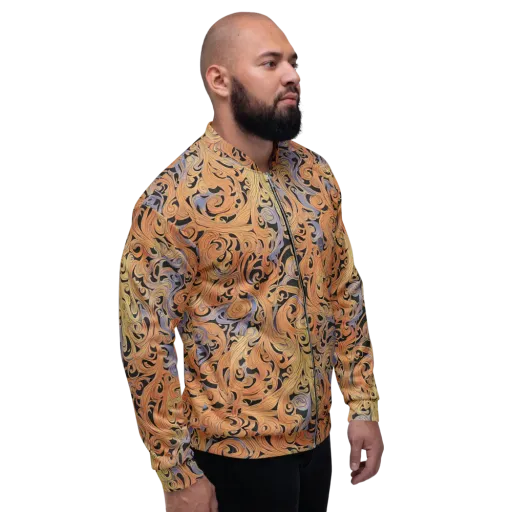 Molten Paisley on a Bomber Jacket