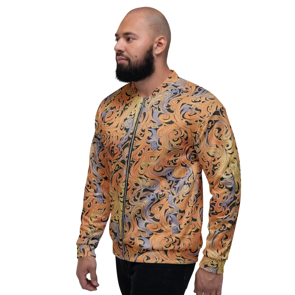 Molten Paisley on Bomber Jacket — Left