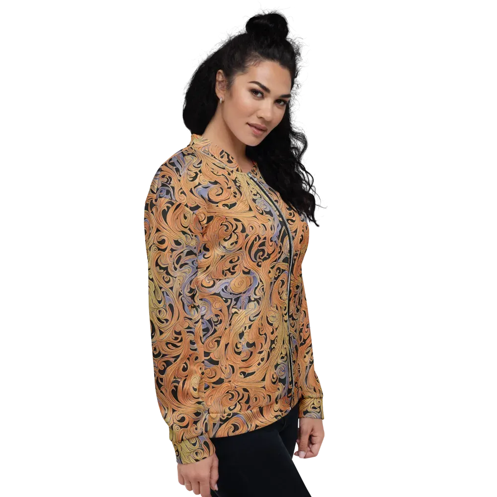 Molten Paisley on Bomber Jacket — Right