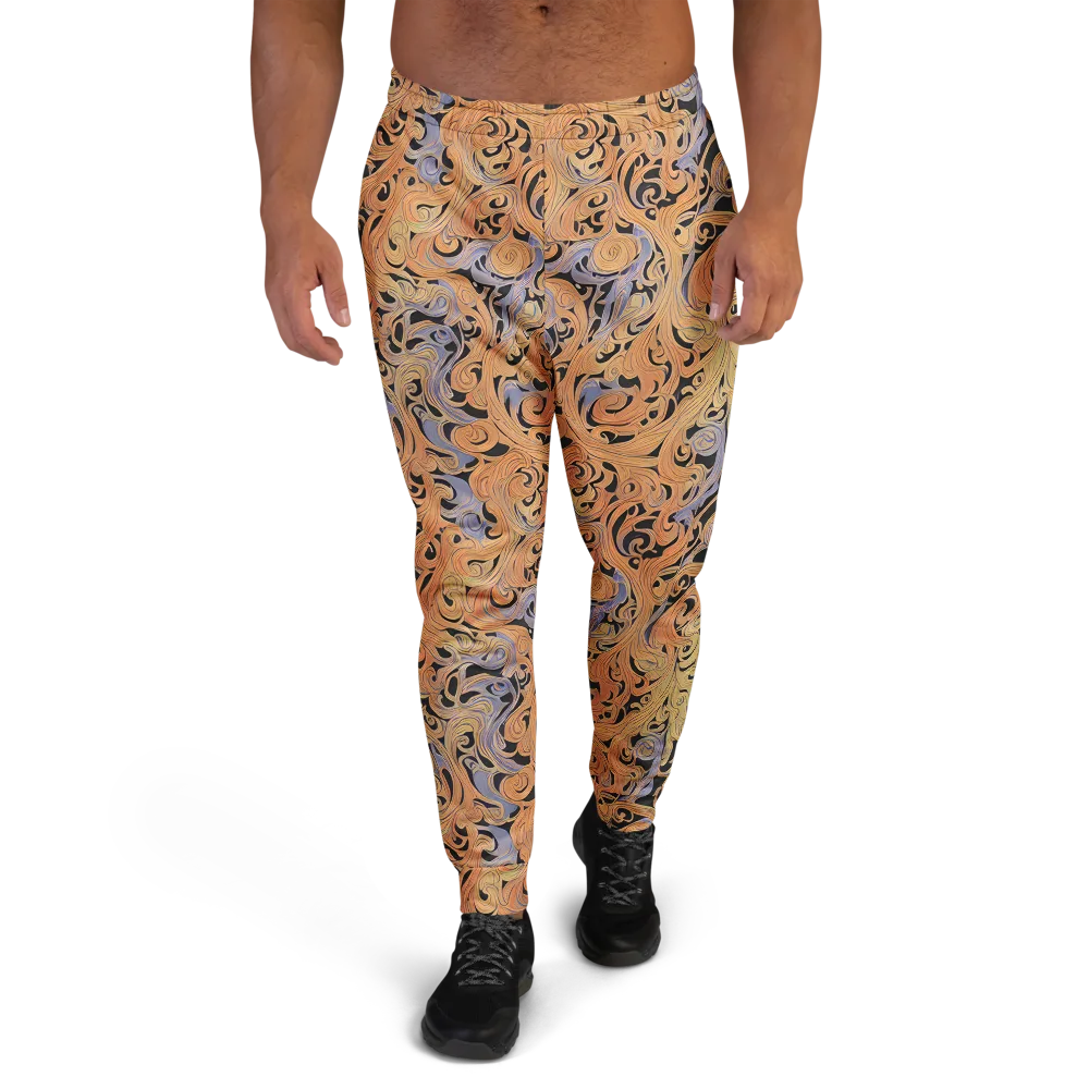 Molten Paisley on Men's Joggers — Front