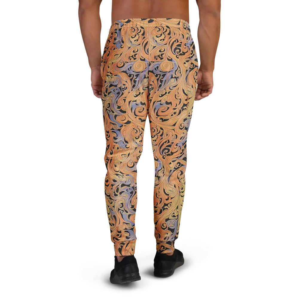 Molten Paisley on Men's Joggers — Back