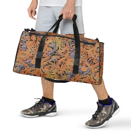 Molten Paisley on a Duffle Bag