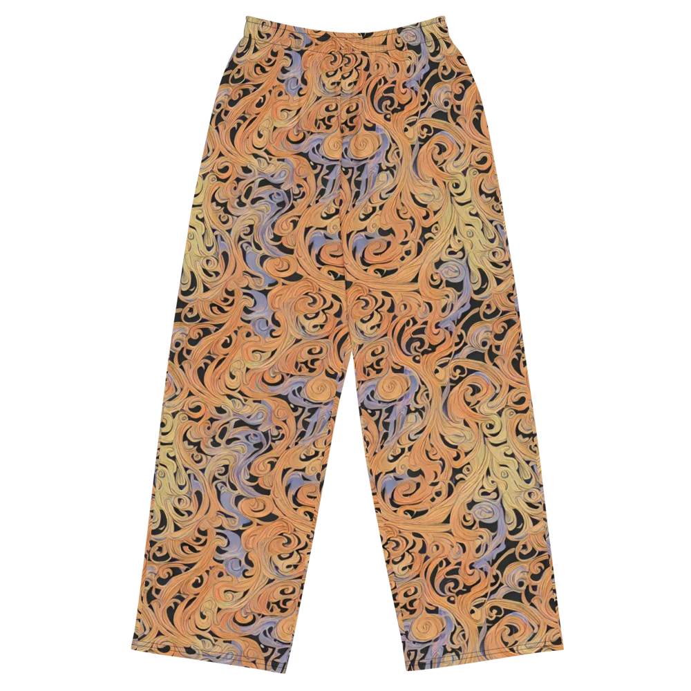 Molten Paisley on Wide-Leg Pants — Front