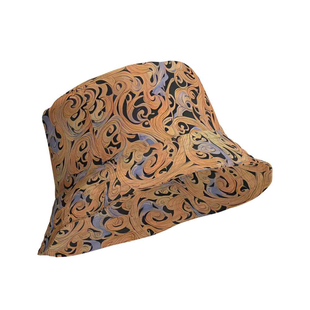 Molten Paisley on Reversible Bucket Hat — Product details Outside