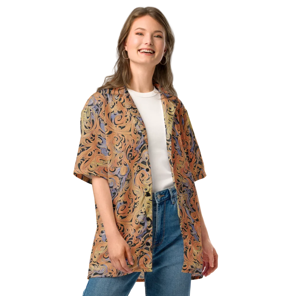 Molten Paisley on Button Shirt — Front