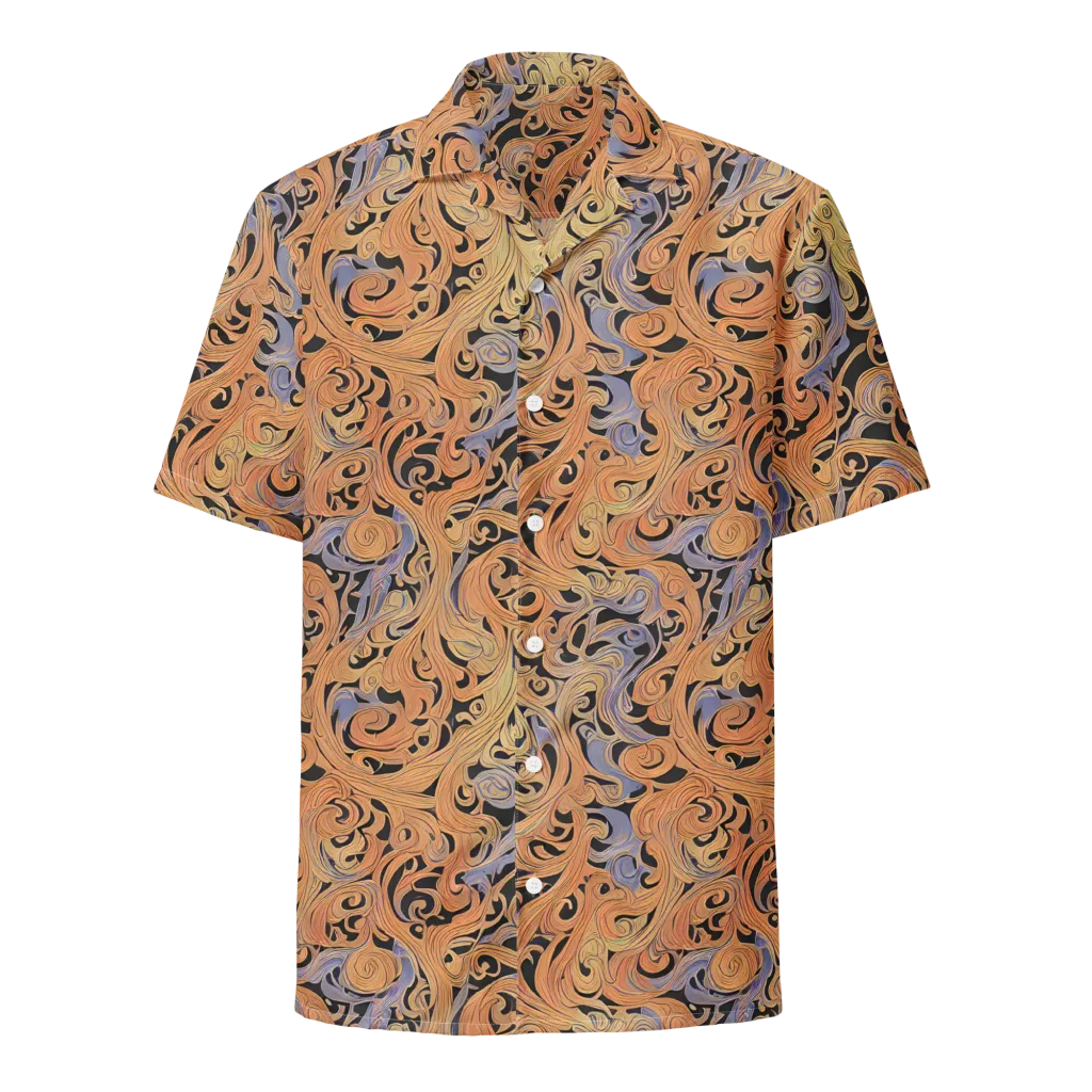 Molten Paisley on Button Shirt — Front