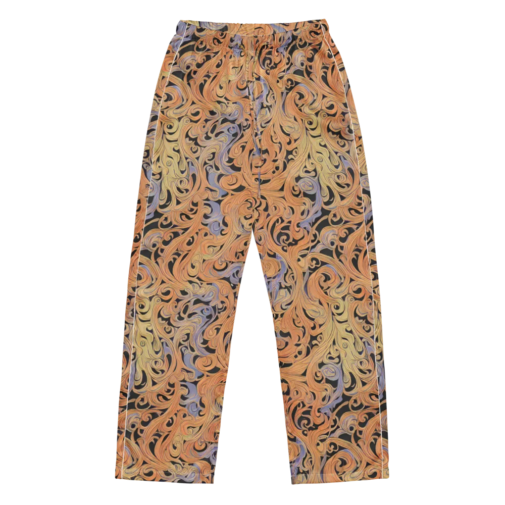 Molten Paisley on Women's Pajama Pants — Front