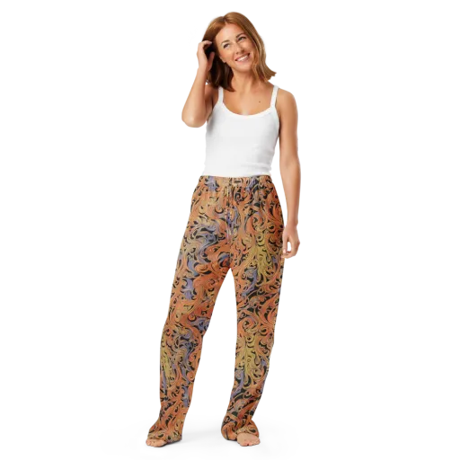 Molten Paisley on a Women's Pajama Pants