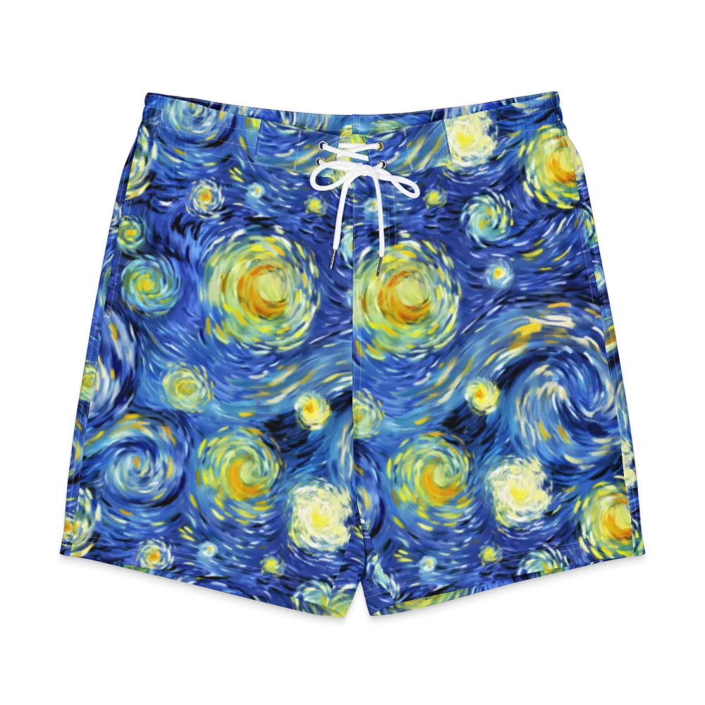 Cobalt Orbit on Men's Board Shorts — Front