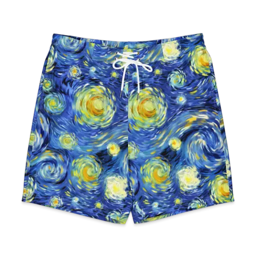 Cobalt Orbit on a Men's Board Shorts