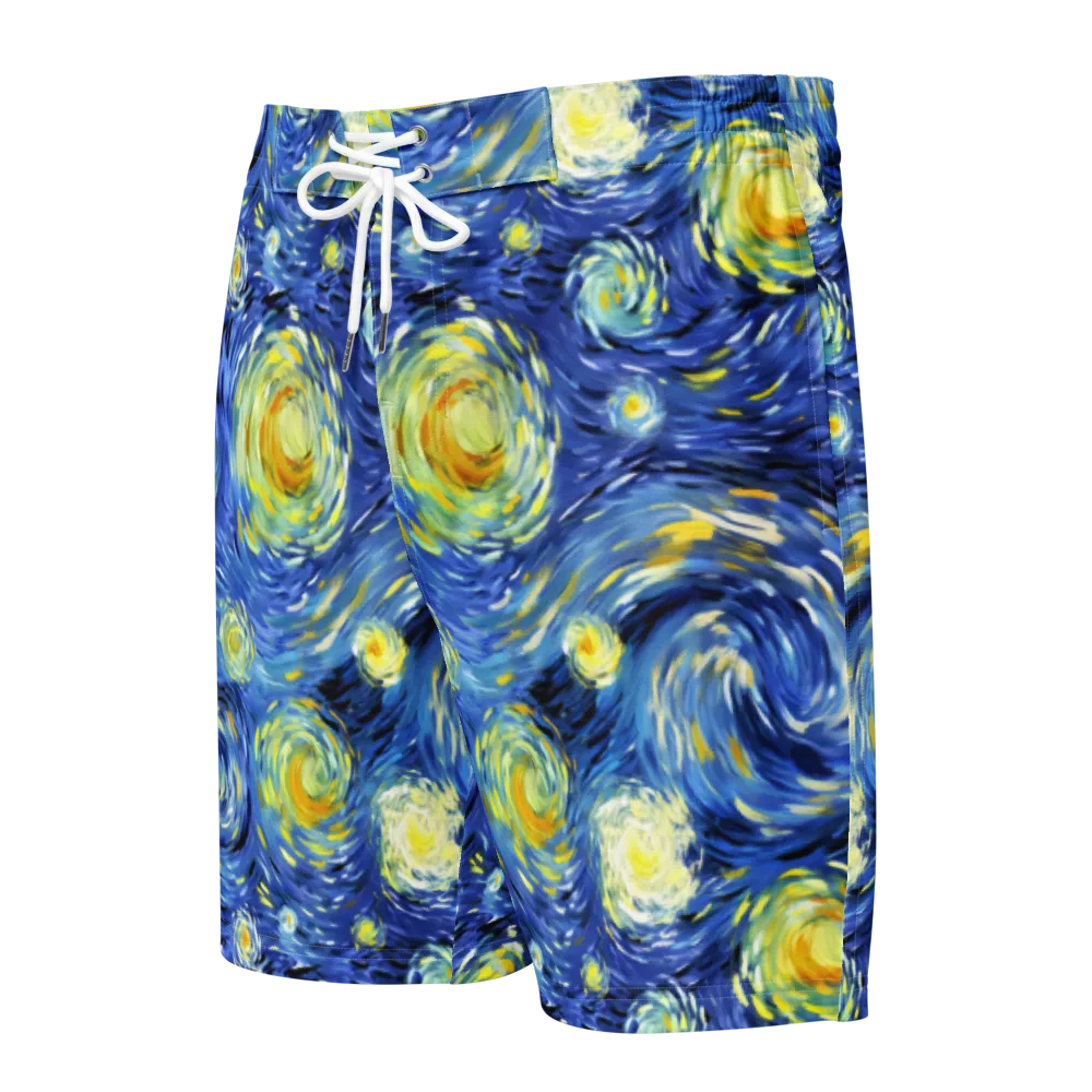 Cobalt Orbit on Men's Board Shorts — Front