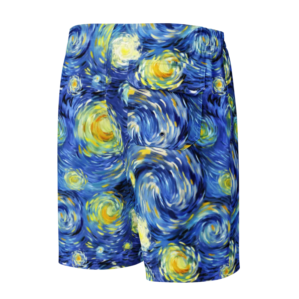 Cobalt Orbit on Men's Board Shorts — Back