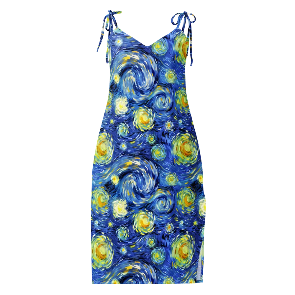 Cobalt Orbit on Slip Dress — Front
