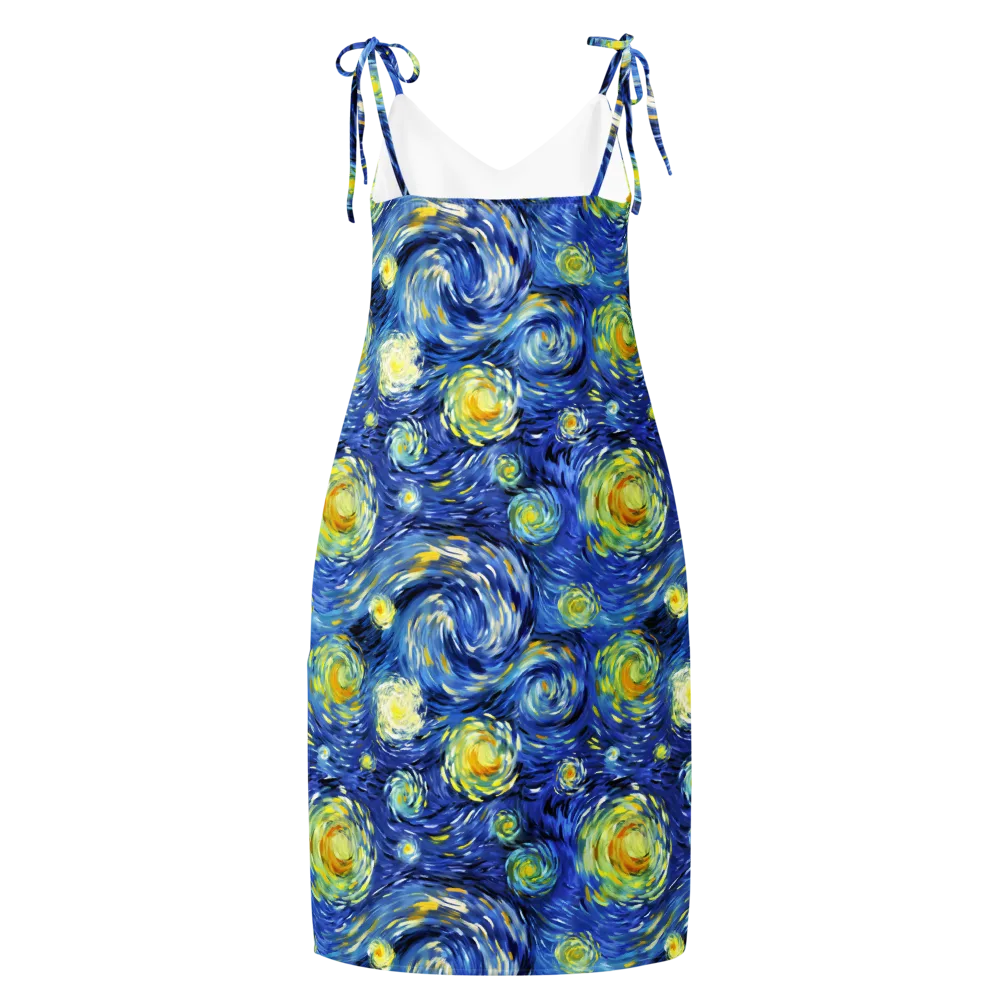 Cobalt Orbit on Slip Dress — Back