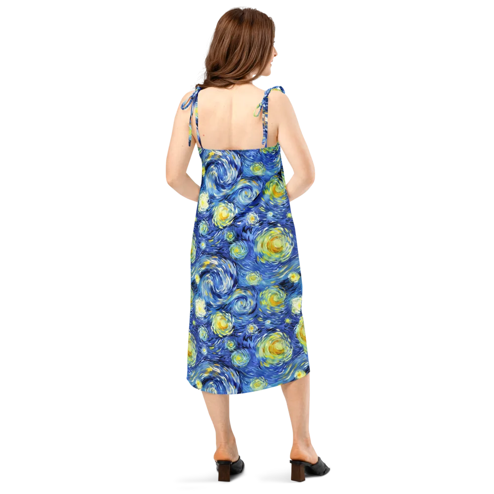 Cobalt Orbit on Slip Dress — Back