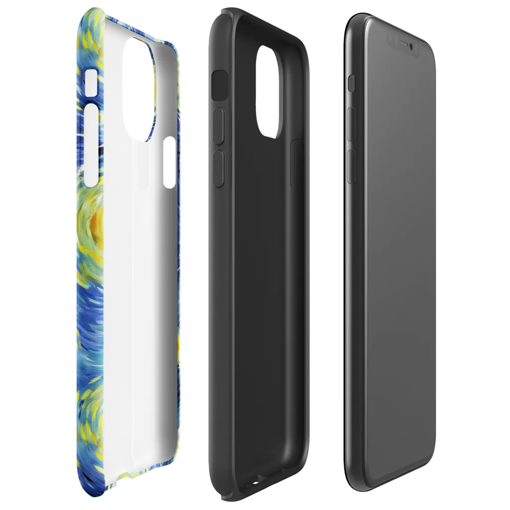 Cobalt Orbit on Tough Case for iPhone® — Right