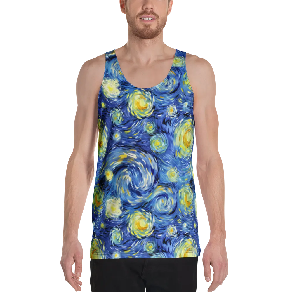 Cobalt Orbit on Men's Tank Top — Front