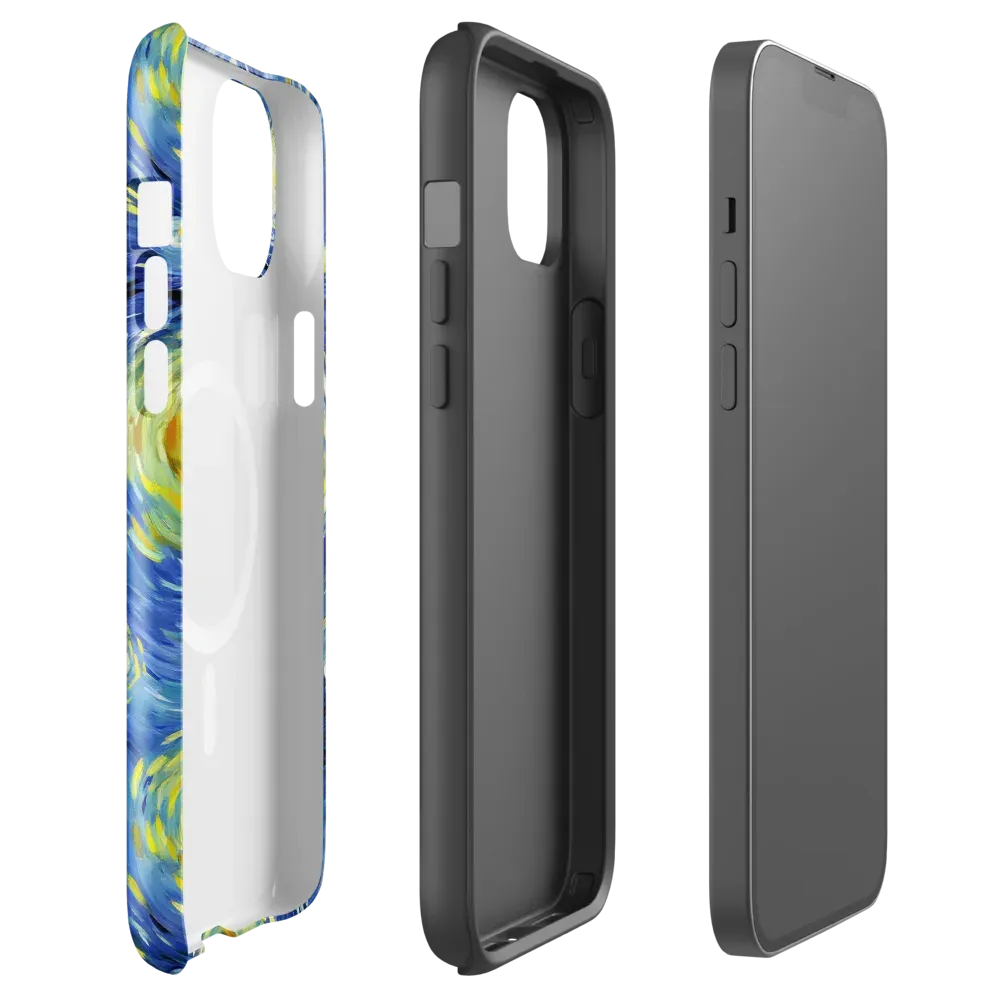 Cobalt Orbit on MagSafe Tough Case for iPhone® — Front