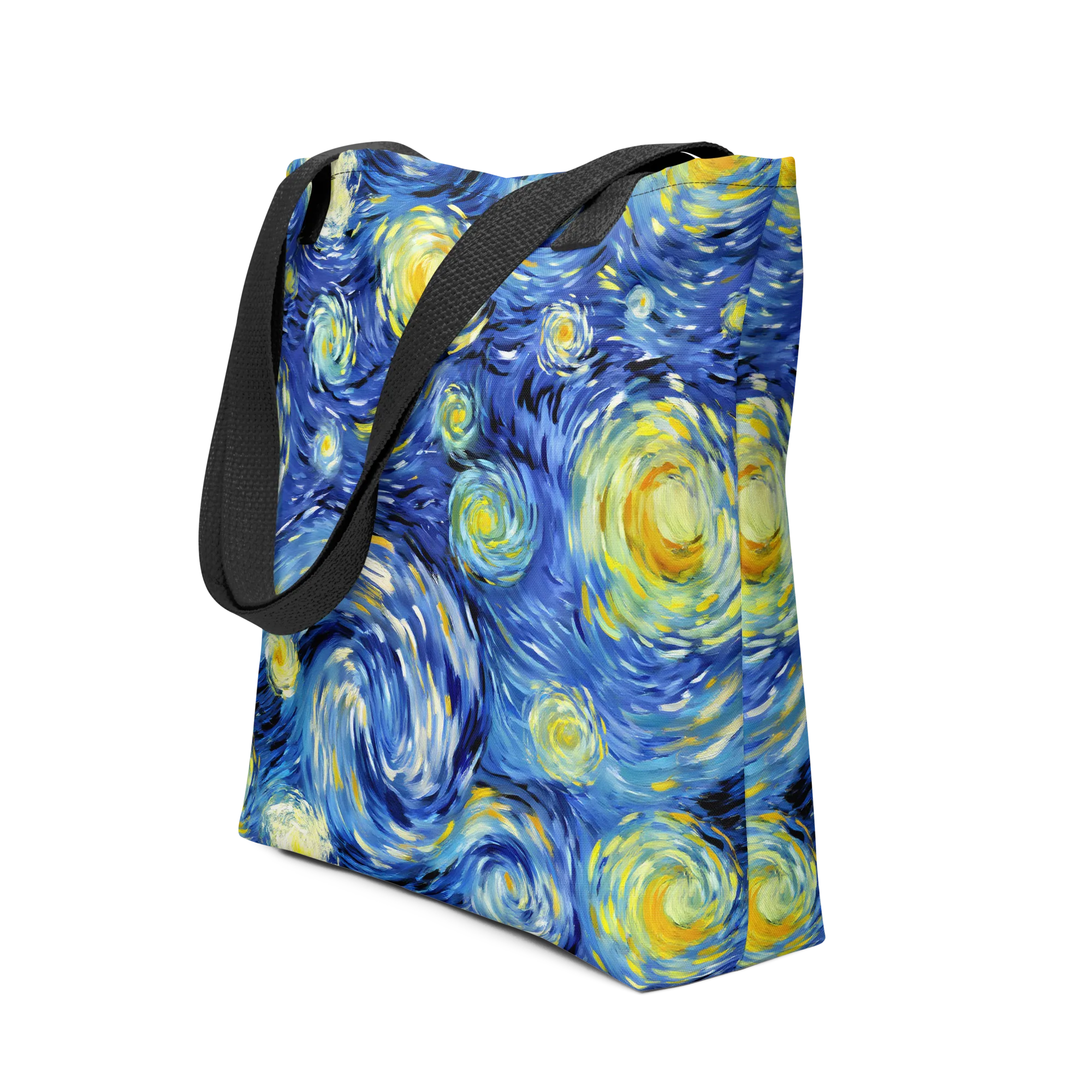 Cobalt Orbit on Tote Bag — Front
