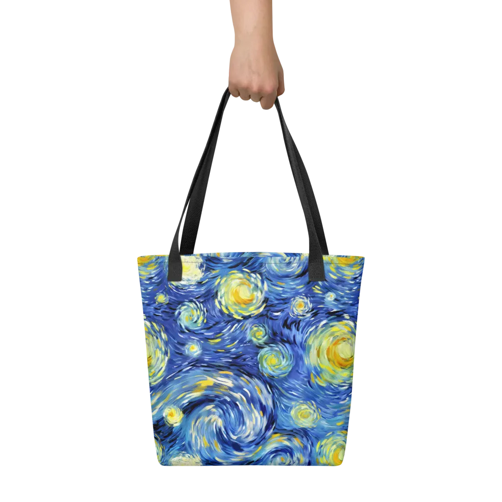 Cobalt Orbit on Tote Bag — Front