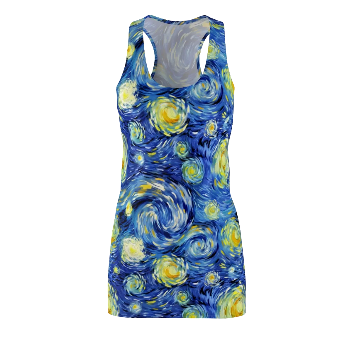 Cobalt Orbit on Racerback Dress — Front