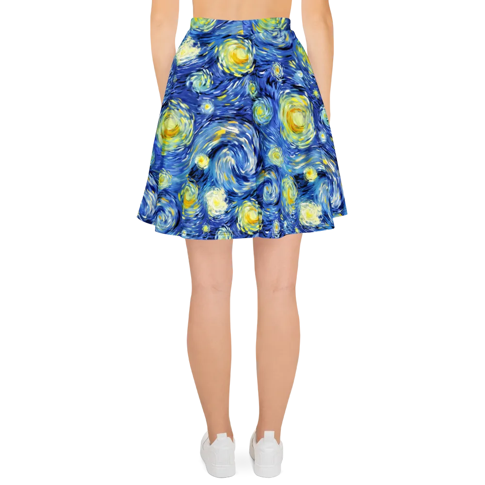 Cobalt Orbit on Skater Skirt — Back