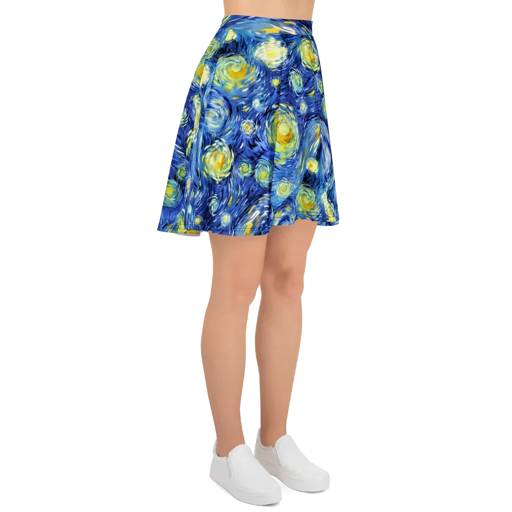 Cobalt Orbit on Skater Skirt — Right