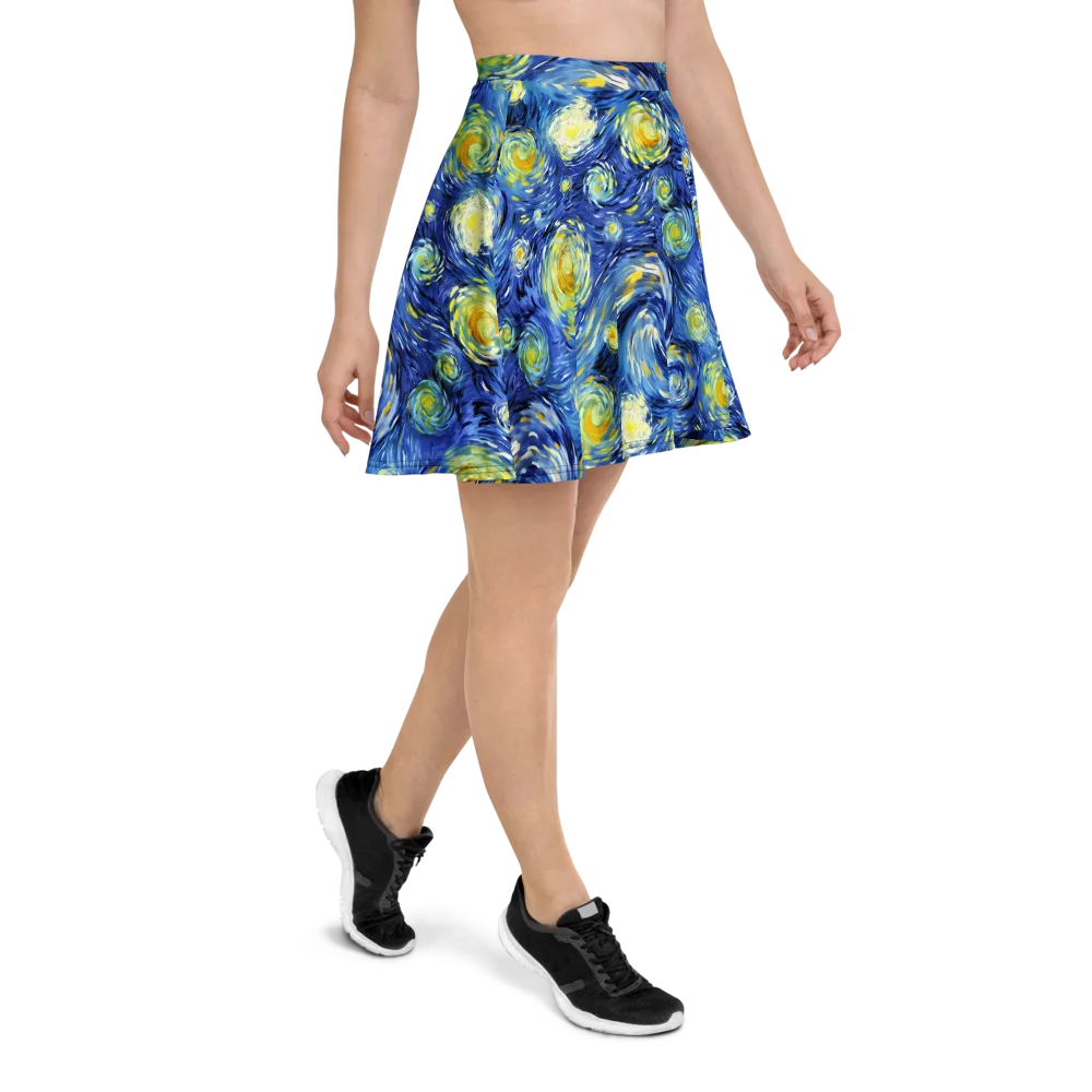 Cobalt Orbit on Skater Skirt — Right