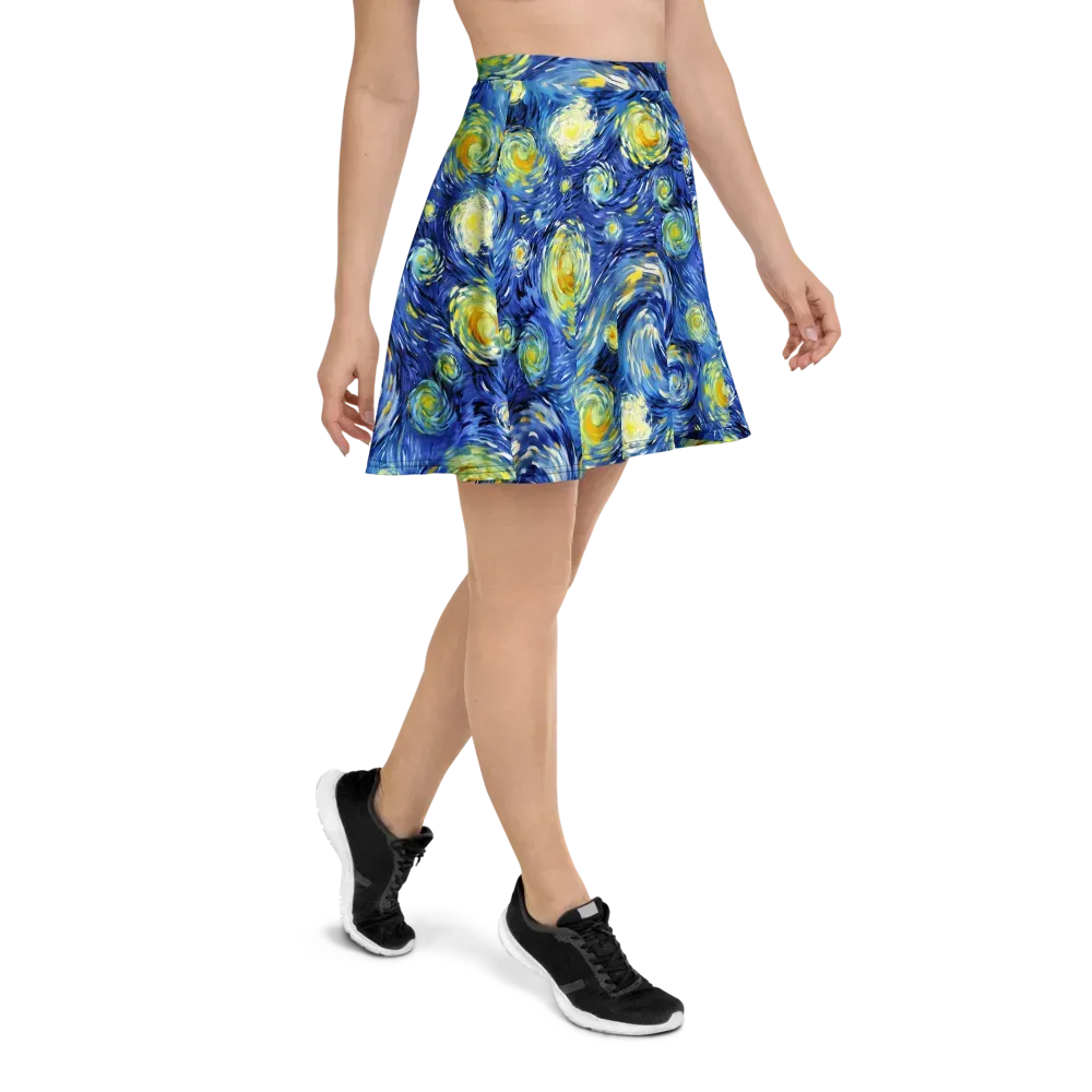 Cobalt Orbit on Skater Skirt — Right