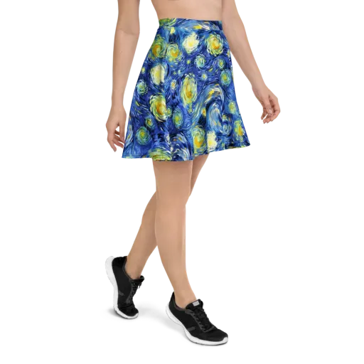 Cobalt Orbit on a Skater Skirt