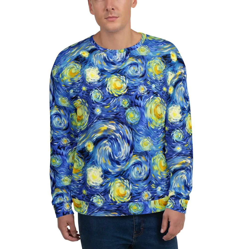 Cobalt Orbit on Sweatshirt — Front
