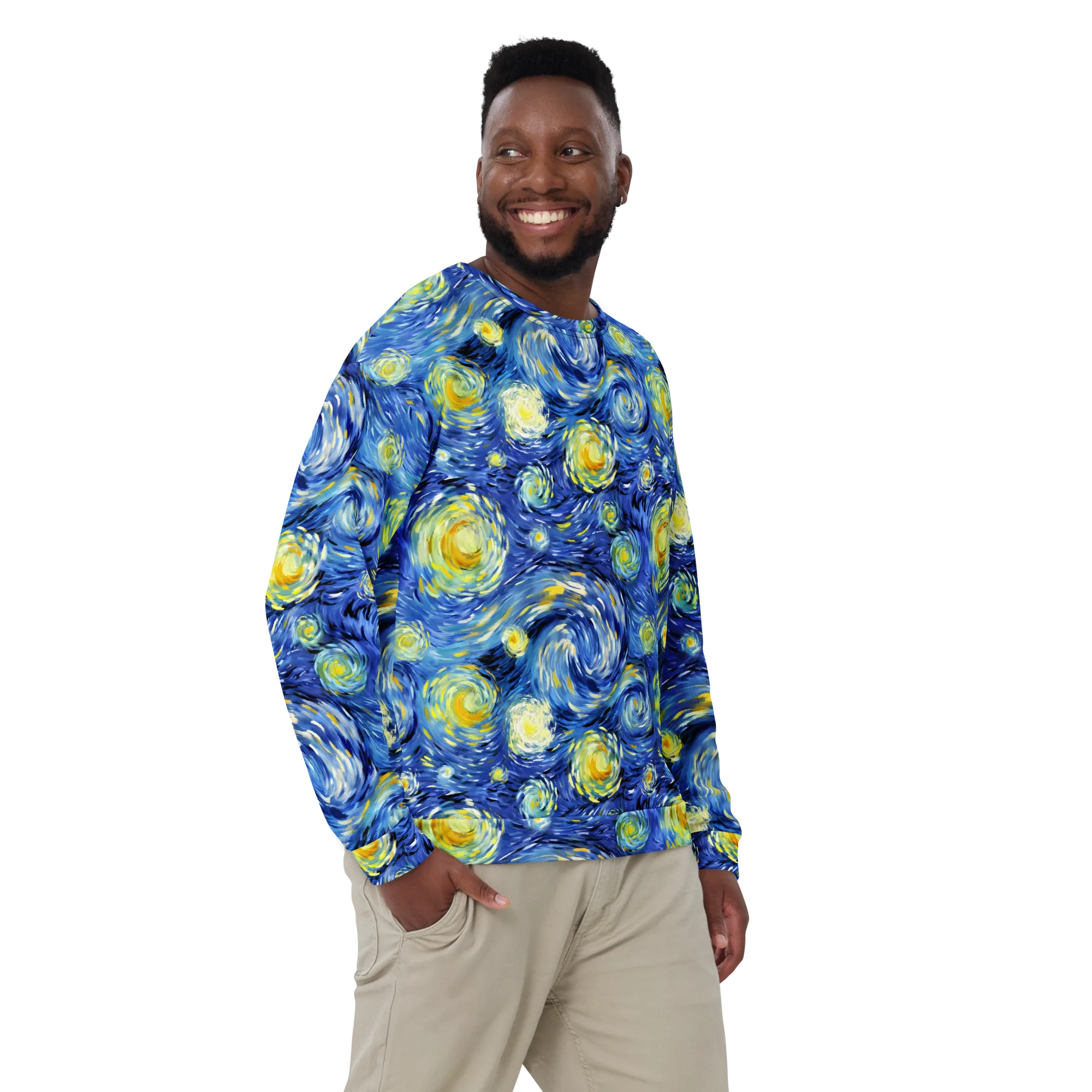 Cobalt Orbit on Sweatshirt — Front